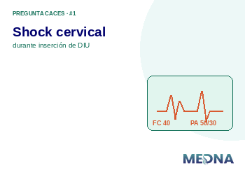 Pregunta CACES #1: Shock cervical durante inserción de DIU