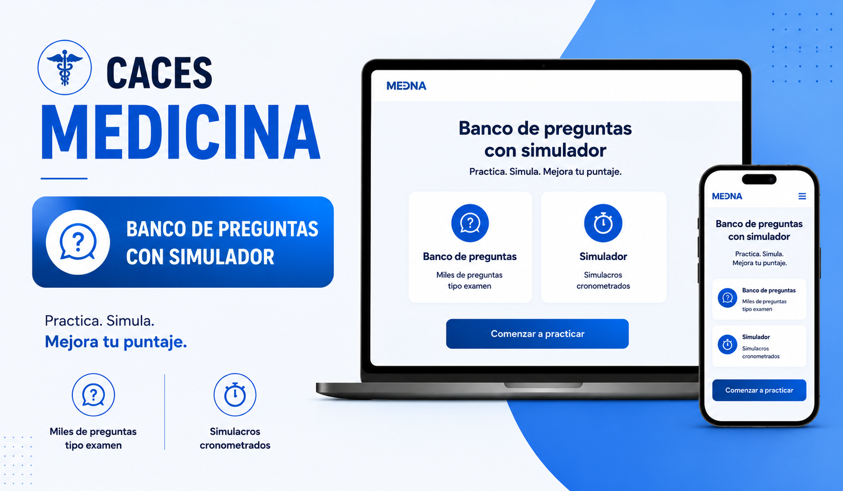 CACES MEDICINA Octubre 2026 | Banco de preguntas y Simulador